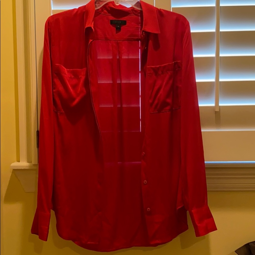 COPY - Red button down